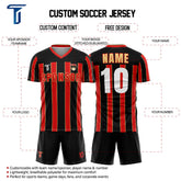 Retro Stripe Soccer Jersey custom content